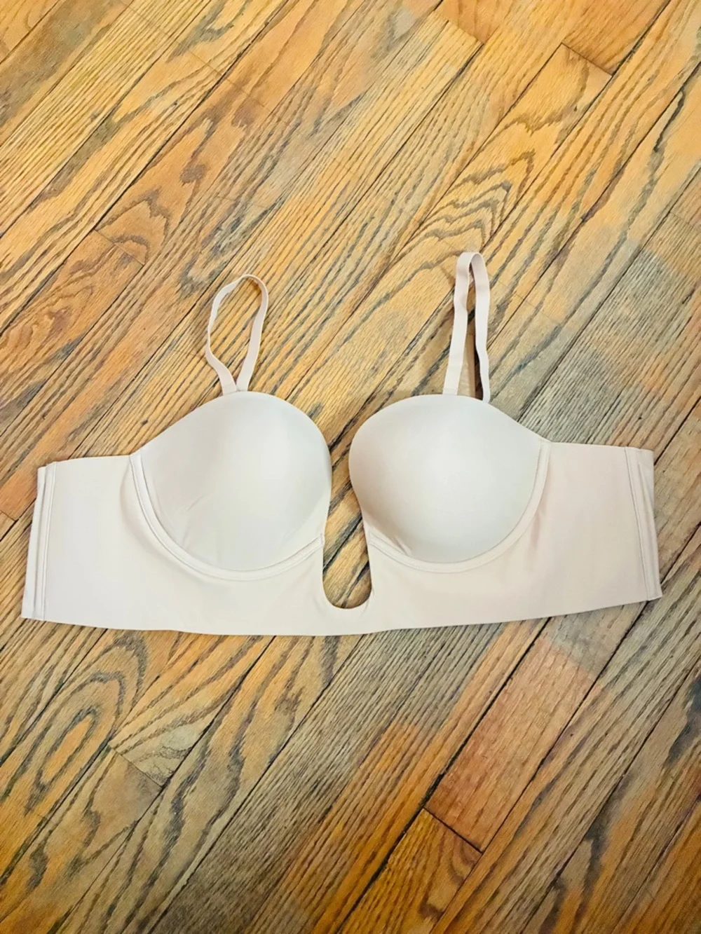 SKIMS Deep Plunge Shapewear Bra – Clay Nude Seamless – Size 3X - Picture 2 of 5